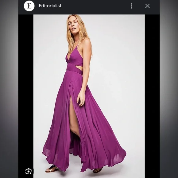 Free People | Dresses | Copy Free People Maxi Dress Purple | Poshmark